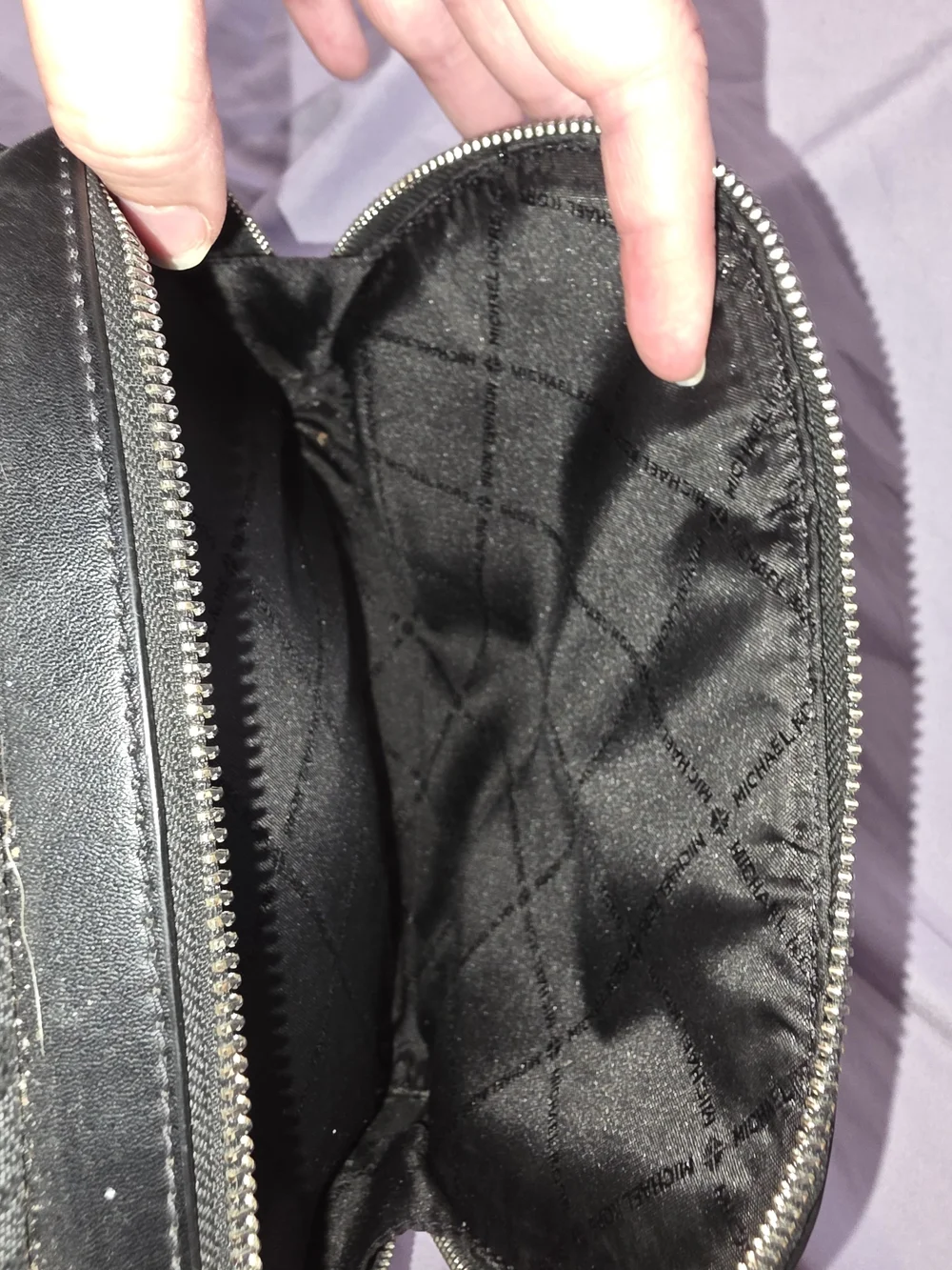 Michael Kors Black Logo Crossbody Backpack